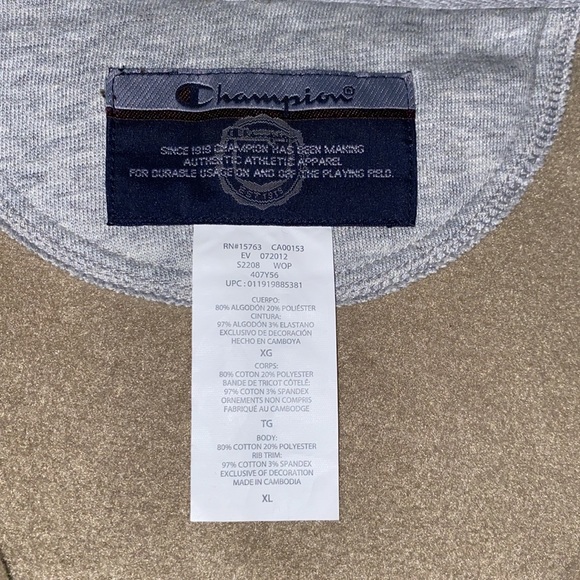 CHAMPION BIG C SUPER HOODIE WITH ZIPPER SZ XL - Picture 2 of 5